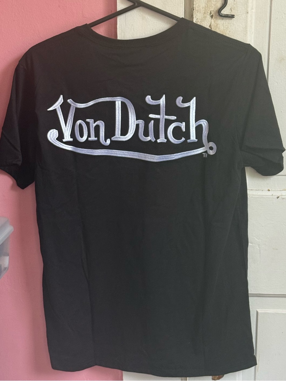Von Dutch Black Tee with White Logo